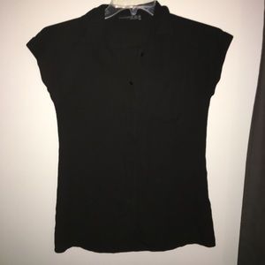 black button down shirt